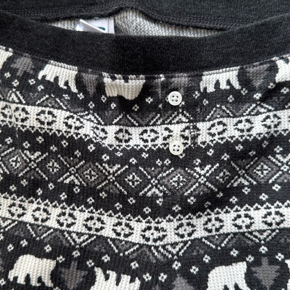 Old Navy polar bear print pajama pants size S small thermal holiday Christmas - Picture 2 of 10